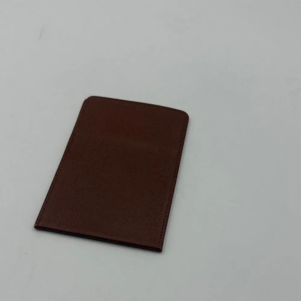 Louis Vuitton Brown Leather Bifold Card Holder – Made in France